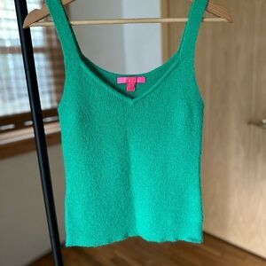Lily Pulitzer Green Knit Tank Top XS